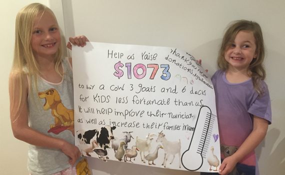 Aussie sisters fundraise for a farm in Zambia