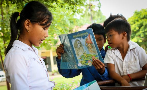 Child to child: literacy improvement in Cambodia
