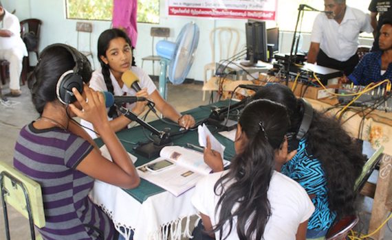 Transmitting the voices of children in Trincomalee