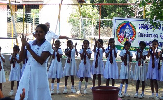 Soap and water keep children healthy in Sri Lanka