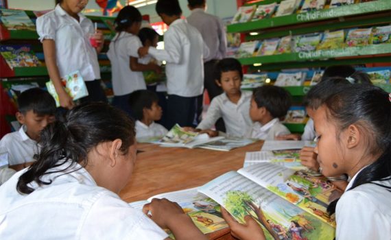 ChildFund Cambodia builds the first library building in Svay Chrum district ever!