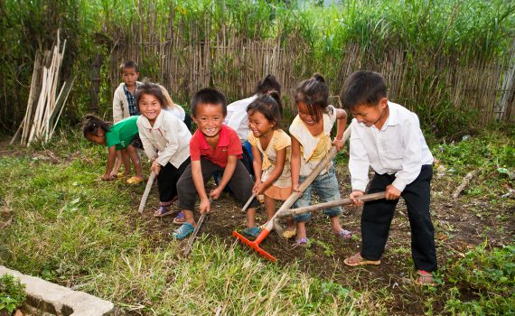 Making sacrifices to help children in Laos