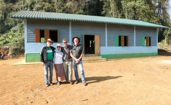 Australian family and friends build community hall in Laos